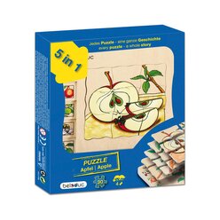 Lagenpuzzle Apfel, Holzpuzzle mit 5 Lagen, 4-7 Jahre