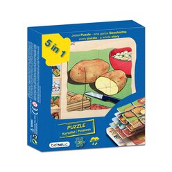 Lagenpuzzle Kartoffel, Holzpuzzle mit 5 Lagen, 4-5 Jahre