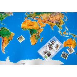 Spielteppich Landschaften der Erde mit 36 Tierkarten