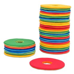 Mobiler Kissenwagen mit 32 runden Donut-Sitzkissen  35 cm