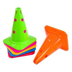 Spielkegel-Regenbogen-Set, 6 Stck