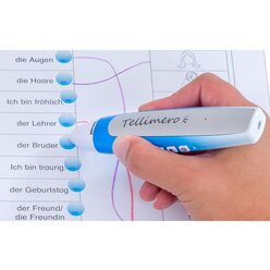 Tellimero Sprache - Stickerbogenset blau, 4-13 Jahre