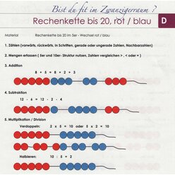 Lernspielset: Rechenkette 20er, ab 5 Jahre