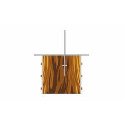 Schallschutz Spielhaus Baumstumpfhhle Waldi Gre A, HxBxT: 80x85x78 cm