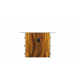 Schallschutz Spielhaus Baumstumpfhhle Waldi Gre A, HxBxT: 80x85x78 cm