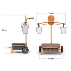 Mobile Experimentier-Waage Outdoor, ab 4 Jahre