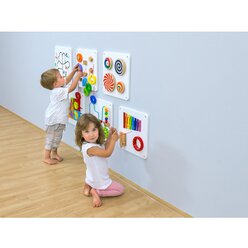 Spiel- und Motorik-Wandelemente, 35x35 cm, 6er Set , 1-7 Jahre