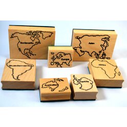 Montessori Geografie-Set 2: Erdteile: Stempel und Puzzle der Erdteile, Namenskrtchen, Globus, Kontrollkarte, Tiere aus aller Welt