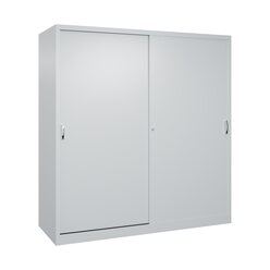 C+P Sportgerteschrank, 1950x1900x600mm, Korpus RAL 7035 Lichtgrau, Front RAL 7035 Lichtgrau