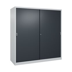 C+P Sportgerteschrank, 1950x1900x600mm, Korpus RAL 7035 Lichtgrau, Front RAL 7016 Anthrazitgrau