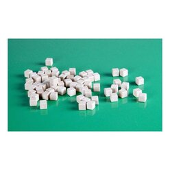 Dienes Einerwrfel 1000 Stck aus ReWOOD mit Dezi Messbecher