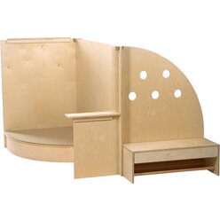 Krippenspielwand, Malen - Lesen, Farbe natur, Hhe 1 m