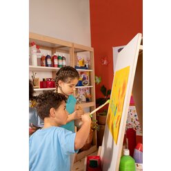 Mal-Station Petit Mir, Malwand mit Regal und Rollen, 2-5 Jahre