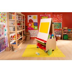 Mal-Station Petit Mir, Malwand mit Regal und Rollen, 2-5 Jahre