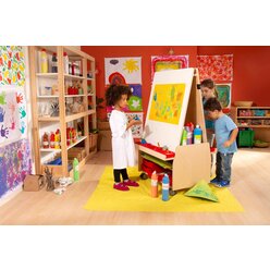 Mal-Station Petit Mir, Malwand mit Regal und Rollen, 2-5 Jahre