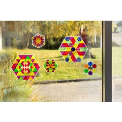 Prismo Dreiecke mit Legerahmen 10er-Set transparent (Gropackung) inkl. Vorlagen