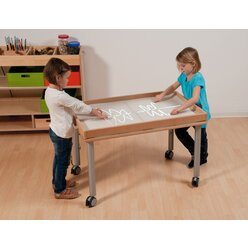 Tisch fr Sandexperimentierwanne fr den Kindergarten, 100 x 65 cm, hhenverstellbar 59-76 cm