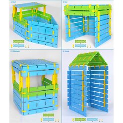 Constructa Den, Konstruktions-Gruppen-Set, 152 Teile, ab 3 Jahre