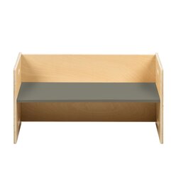 Kubenbank 72 x 36 cm, Farbe Sitzflche: Fjordgrn