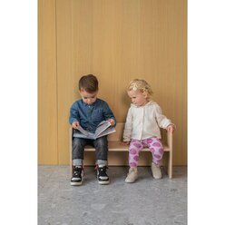 Kubenbank 72 x 36 cm, Sitzflche Indischrot