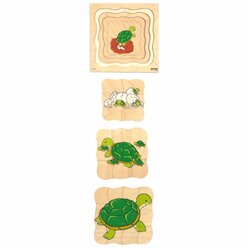 Lagenpuzzle Schildkrte, ab 4 Jahre