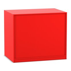 Flexeo Papier- und Bilderschrank rot mit 4 groen und 8 kleinen Auszgen