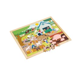Kooperations-Puzzles - Set mit 4 Puzzles fr das Puzzeln zu zweit, 3-6 Jahre