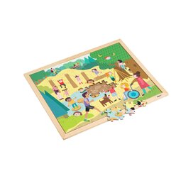 Kooperations-Puzzles - Set mit 4 Puzzles fr das Puzzeln zu zweit, 3-6 Jahre