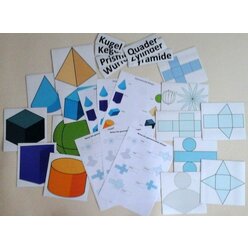 Geometrische Krper und Flchen, magnetisches XXL-Kombi-Set
