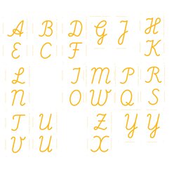Sandpapierbuchstaben lateinische Ausgangsschrift, Gro�buchstaben (internationale Version), ab 4 Jahre