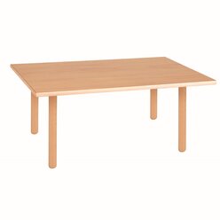 Tischplatte rechteckig: Buche - 118 x 64 x 2 cm