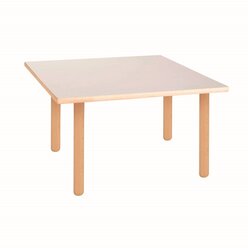 Tischplatte viereckig: milchwei - 64 x 64 x 2 cm