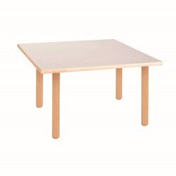 Tischplatte viereckig: milchwei - 64 x 64 x 2 cm