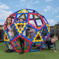 XL Polydron Geo Dome, Konstruktionsspielzeug, 62 Teile, ab 3 Jahre