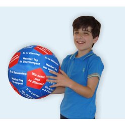 Lernspielball Zeit und Uhrzeit,  35cm (Aktionspreis! Solange der Vorrat reicht!)