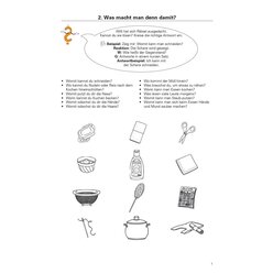 Wort-Transport Mappe 2: LEBENSMITTEL und Haushaltswaren, Kopiervorlagen , ab 5 Jahre