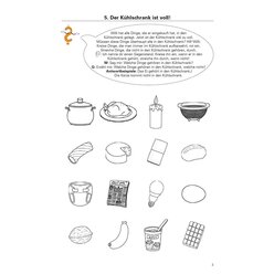 Wort-Transport Mappe 2: LEBENSMITTEL und Haushaltswaren, Kopiervorlagen , ab 5 Jahre