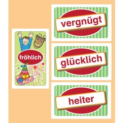 Sprache betrachten: Sag es treffender! - sinnverwandte Adjektive, Kartenspiel, ab 9 Jahre
