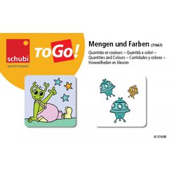 schubi ToGo - Mengen und Farben, Lernspiel, 4-8 Jahre