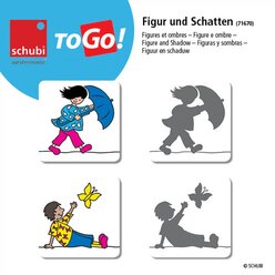 schubi ToGo - Figur und Schatten, Lernspiel, 4-8 Jahre