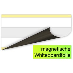 Whiteboard-Demo-Schreibzeile, Mittelzeile grau hinterlegt