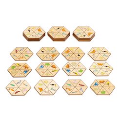 Hexagon Natur, Legespiel, 4-8 Jahre