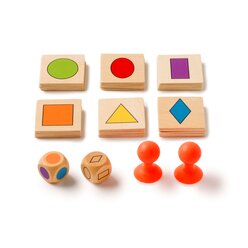 Ran an die Form!, Formen- und Farbenspiel mit Aufgabenkarten, ab 3 Jahre