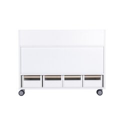 Universalwagen fr Bastelmaterial & Bcher, Buche sand, HxBxT 80x102x55 cm