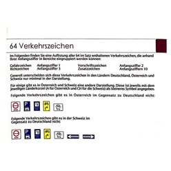 Verkehrszeichen, 64 Stck, magnetisch, aus MAG-Pap