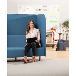 xilent Schallschutzsofa, trkis-grn, Sitzhhe 38 cm