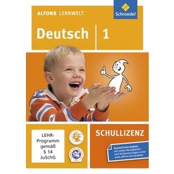 Alfons Lernwelt Deutsch 1 Schullizenz, DVD-ROM