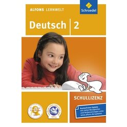 Alfons Lernwelt Deutsch 2 Schullizenz, CD-ROM