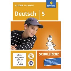 Alfons Lernwelt Deutsch 5 Schullizenz, DVD-ROM