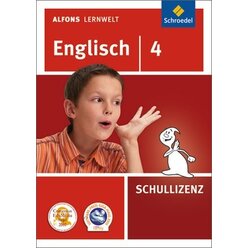 Alfons Lernwelt Englisch 4 Schullizenz, DVD-ROM